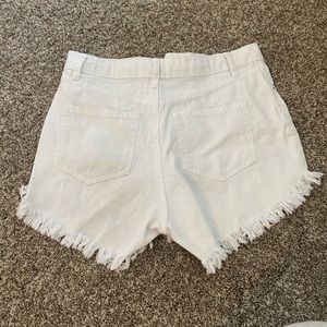Target white jean shorts
